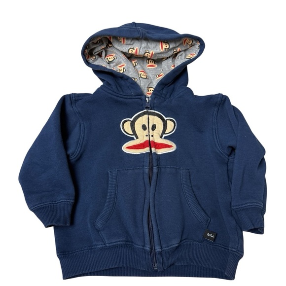 Paul Frank Y2K hoodie sweatshirt full zip with hood size 2T - Picture 1 of 8